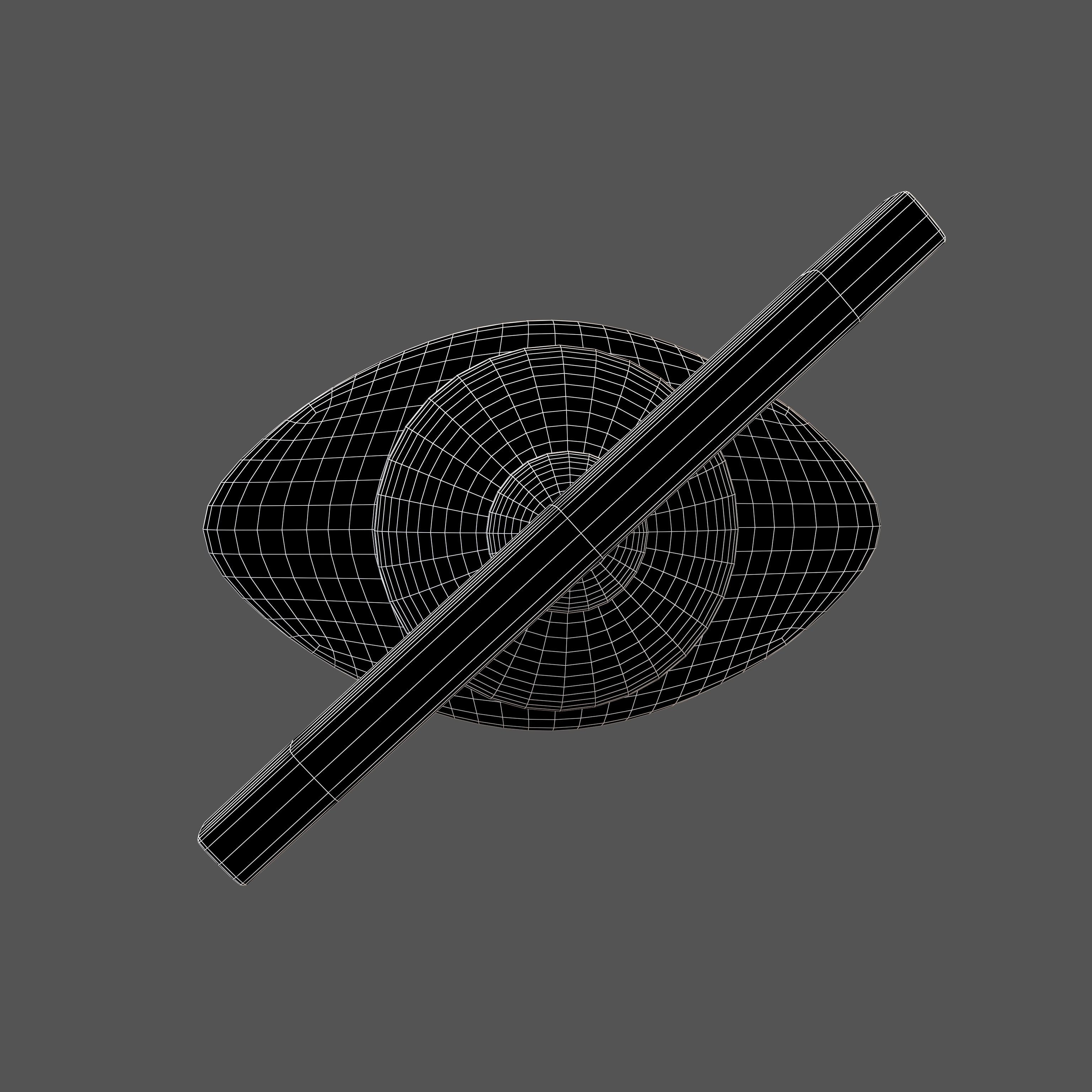 Invisibility Icon V1 001 Low-poly 3D model_4