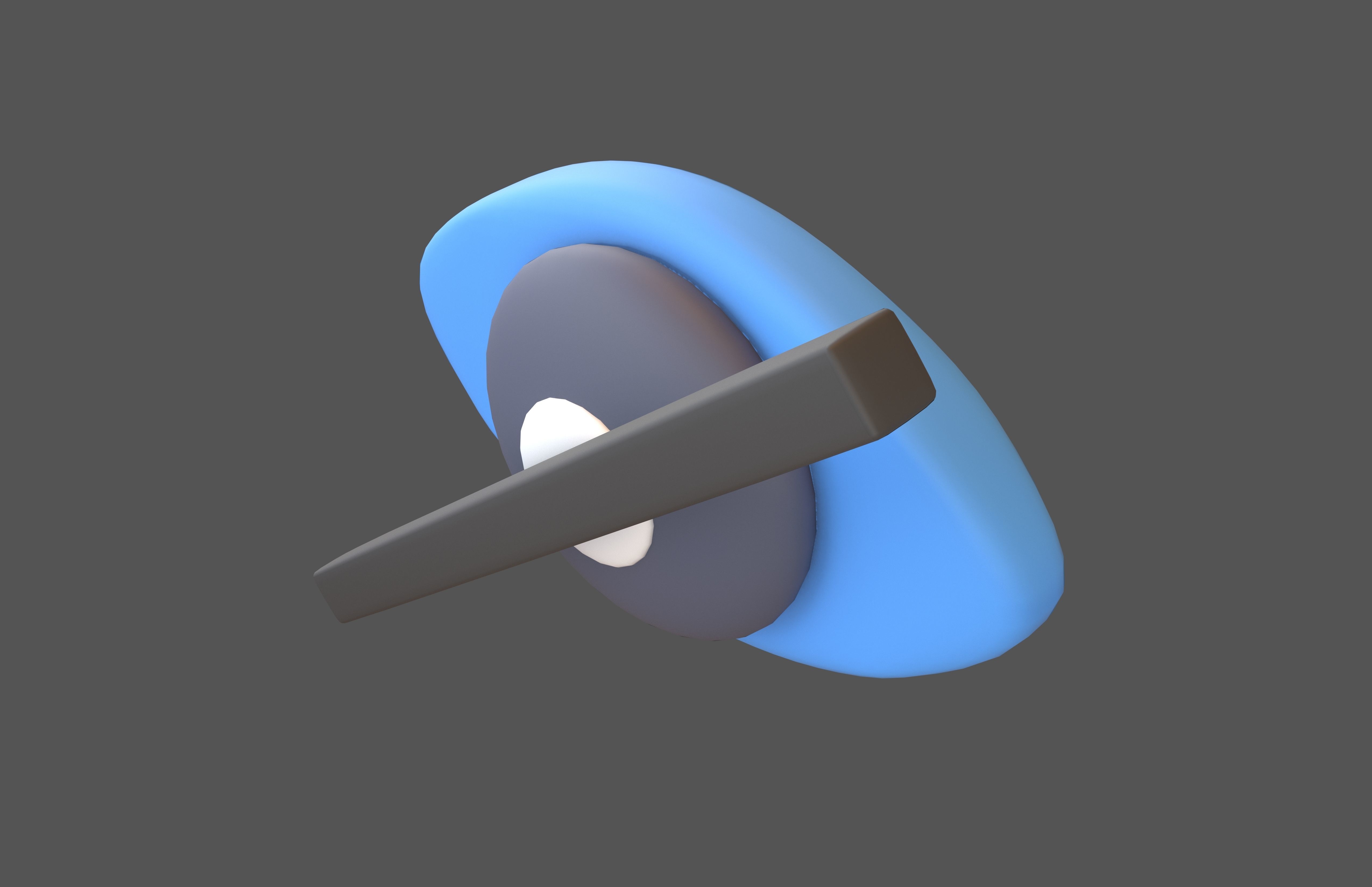 Invisibility Icon V1 002 Low-poly 3D model_3