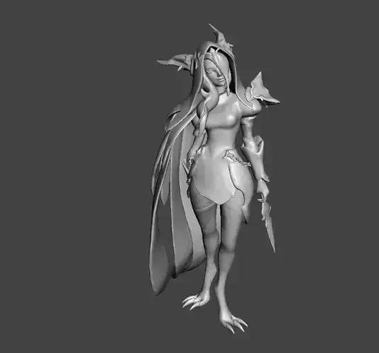 Broken Covenant Xayah 3D Model