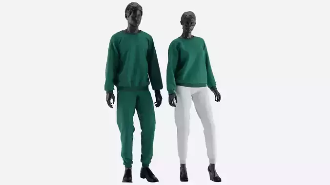 Sport Sweatshirt Couple Set