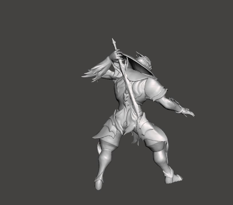 Ashen Guardian Shen 3D Model 3D print model_1