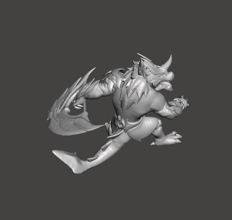 Dawnbringer Renekton 3D Model 3D print model_1