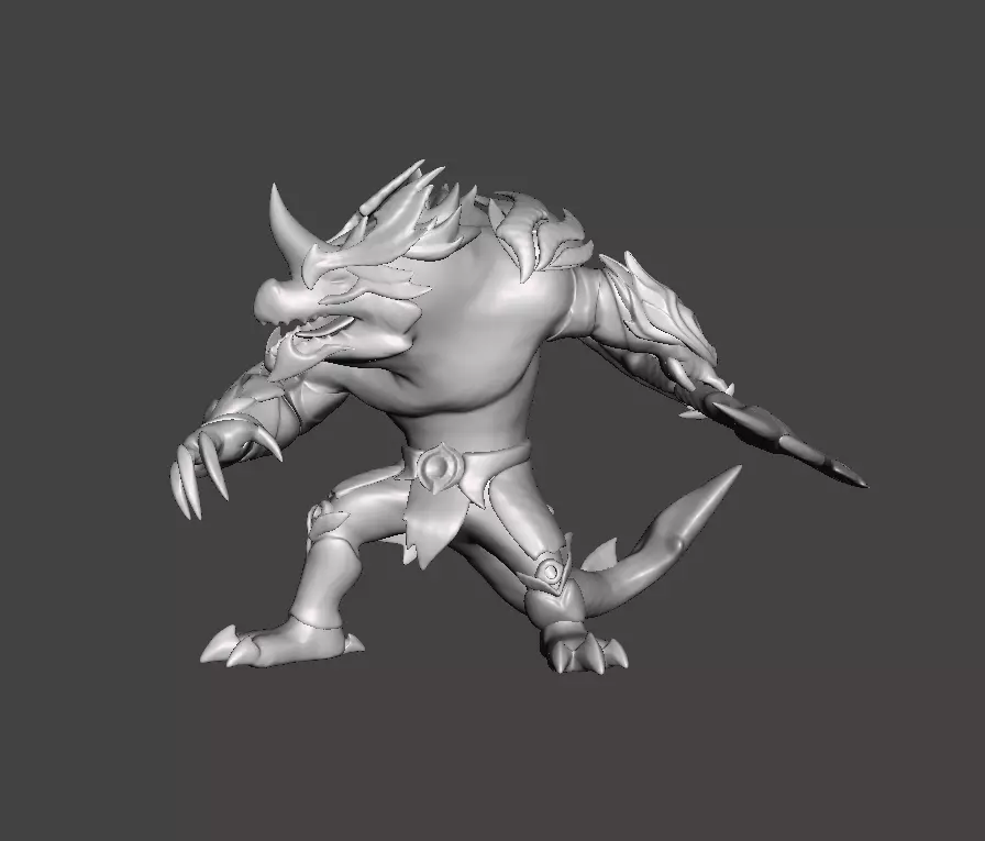 Dawnbringer Renekton 3D Model 3D print model_0