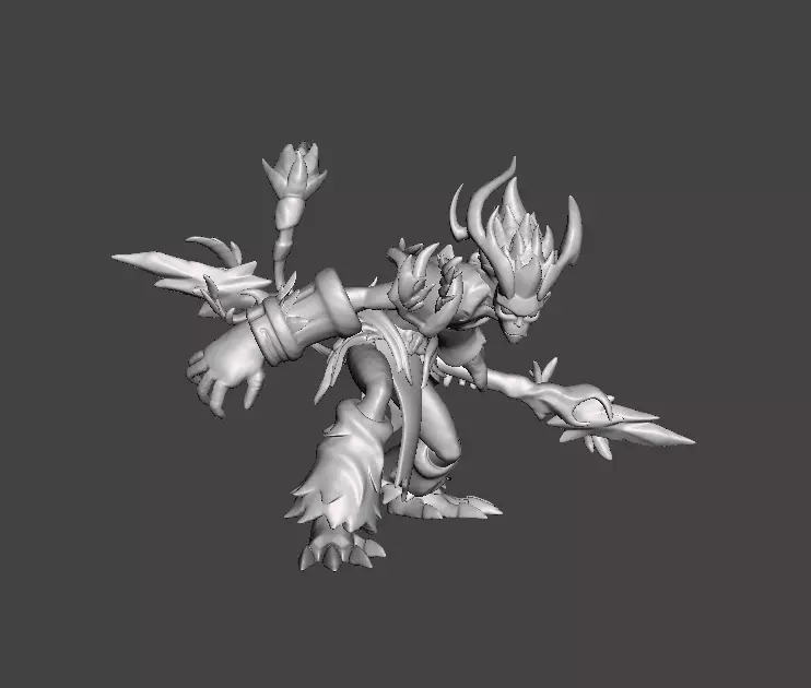 Elderwood Monkeyking 3D Model 3D print model_0