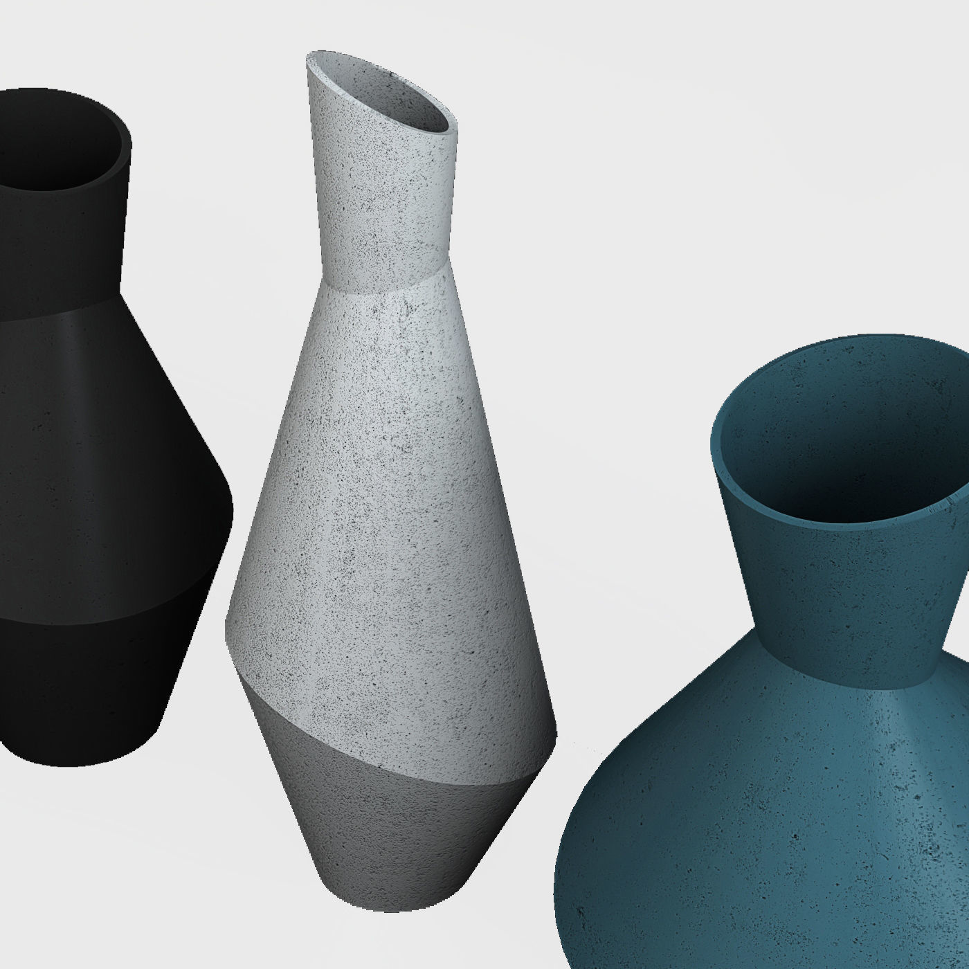 Rayne Abstract Ceramic Vases 3D print model 3D model_8