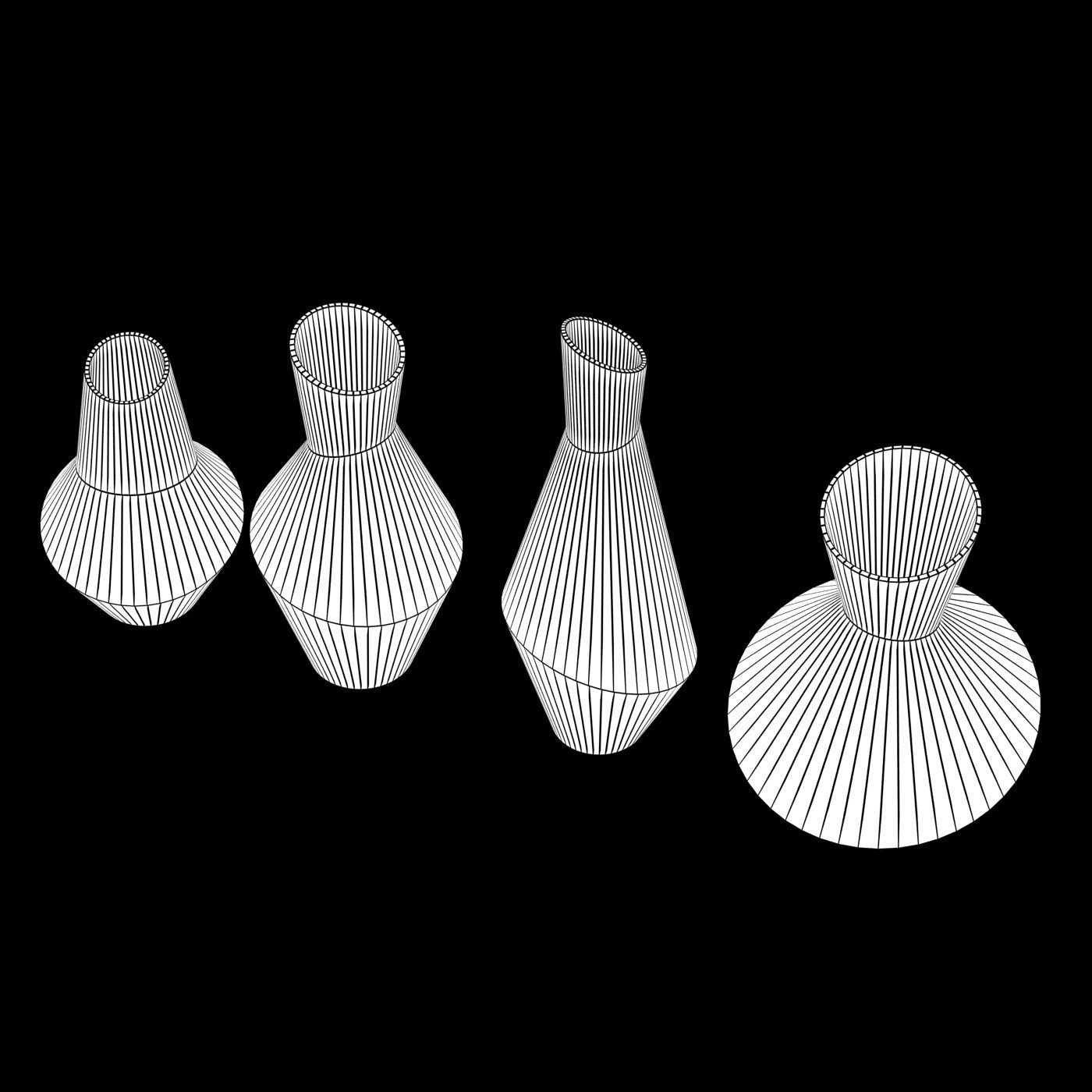 Rayne Abstract Ceramic Vases 3D print model 3D model_6