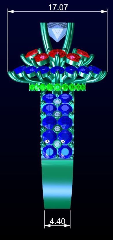 Engagement Ring 21 3D print model_7