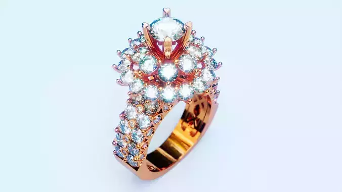 Engagement Ring 21 3D print model