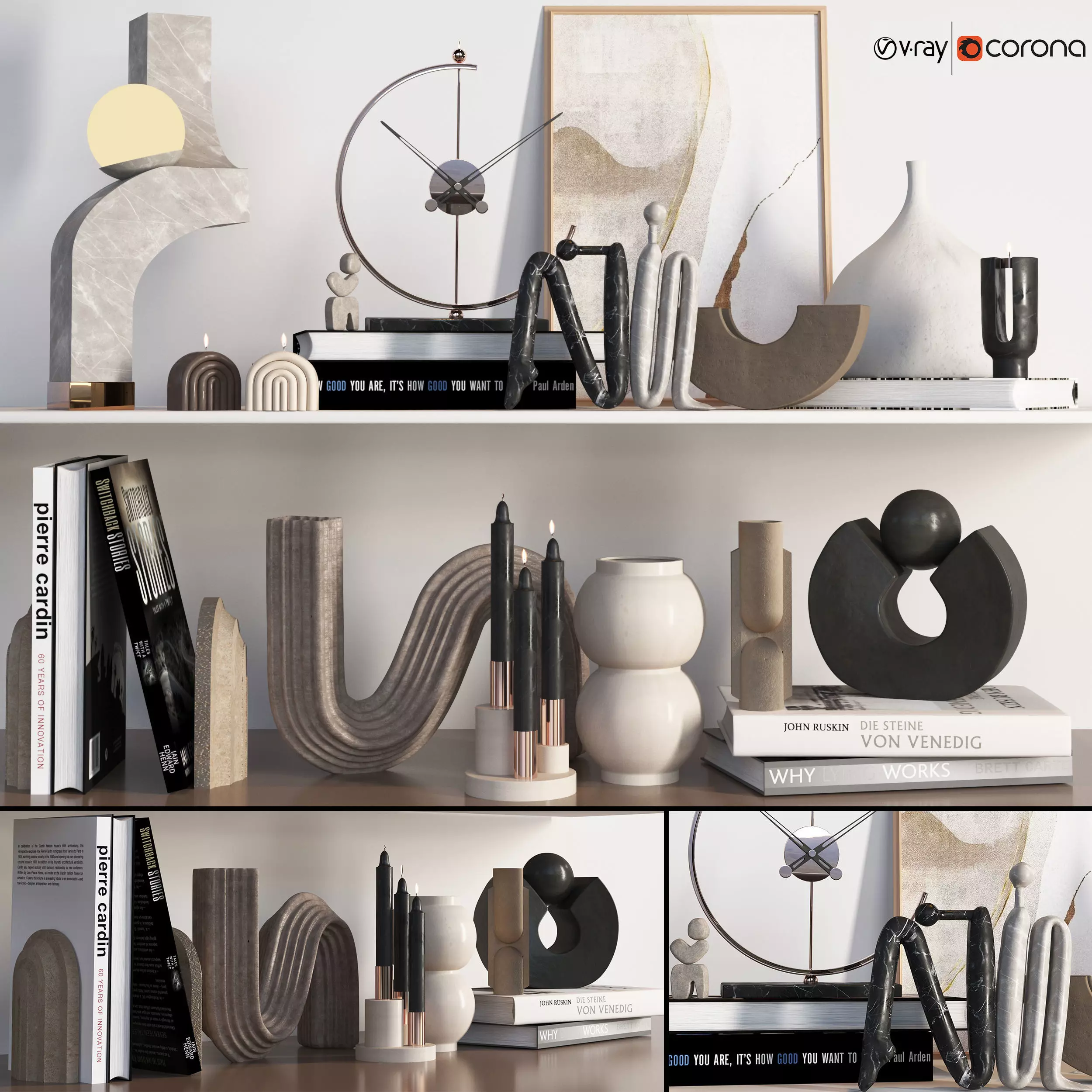 Decoraive set 01 3D model_0