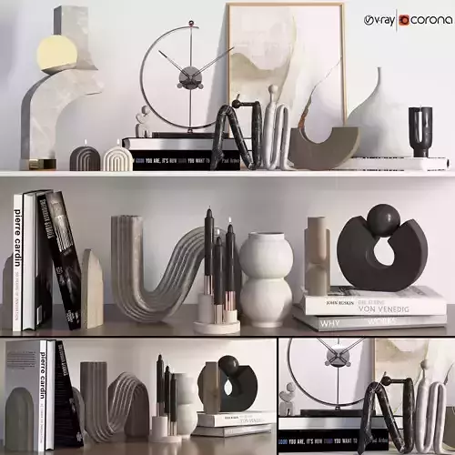 Decoraive set 01 3D model