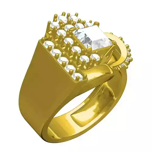 Unique Vintage Style Engagement Ring for Men