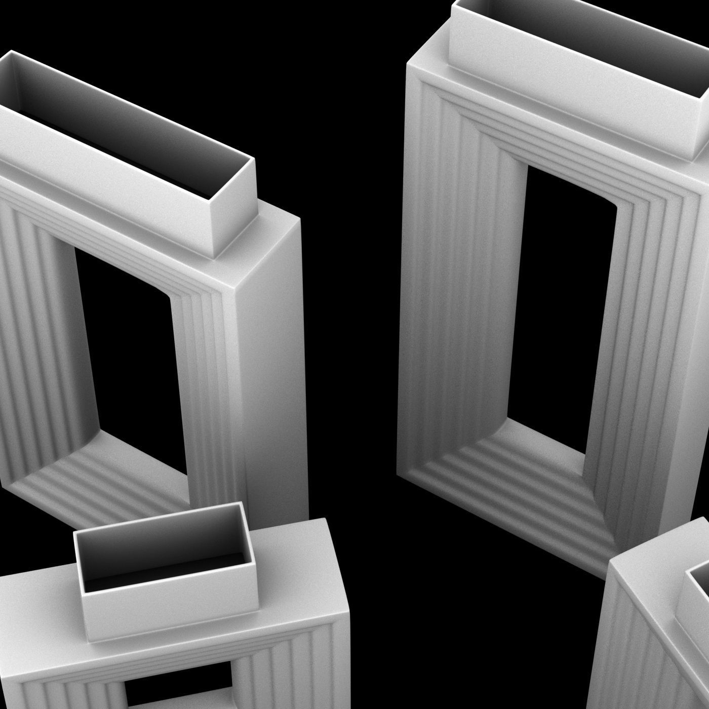 Vase 3D print model 3D model_9