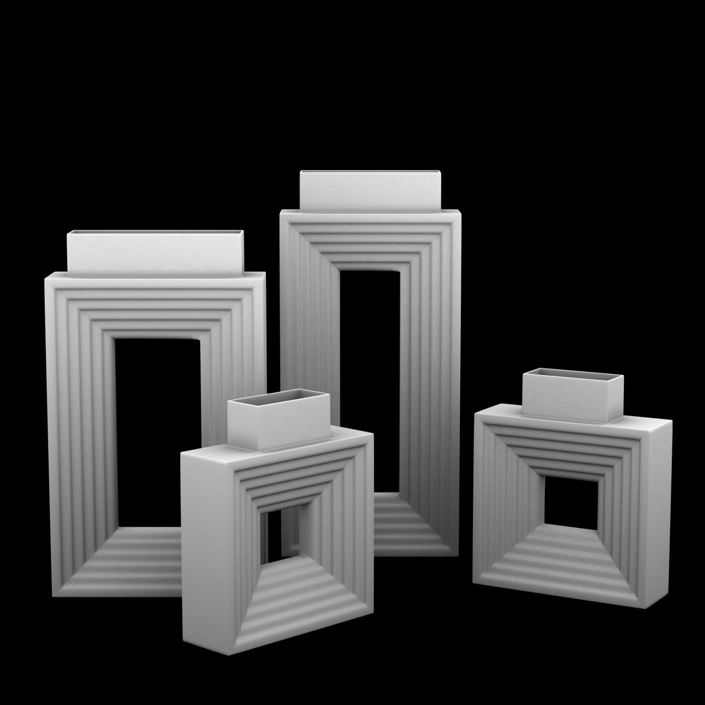 Vase 3D print model 3D model_3