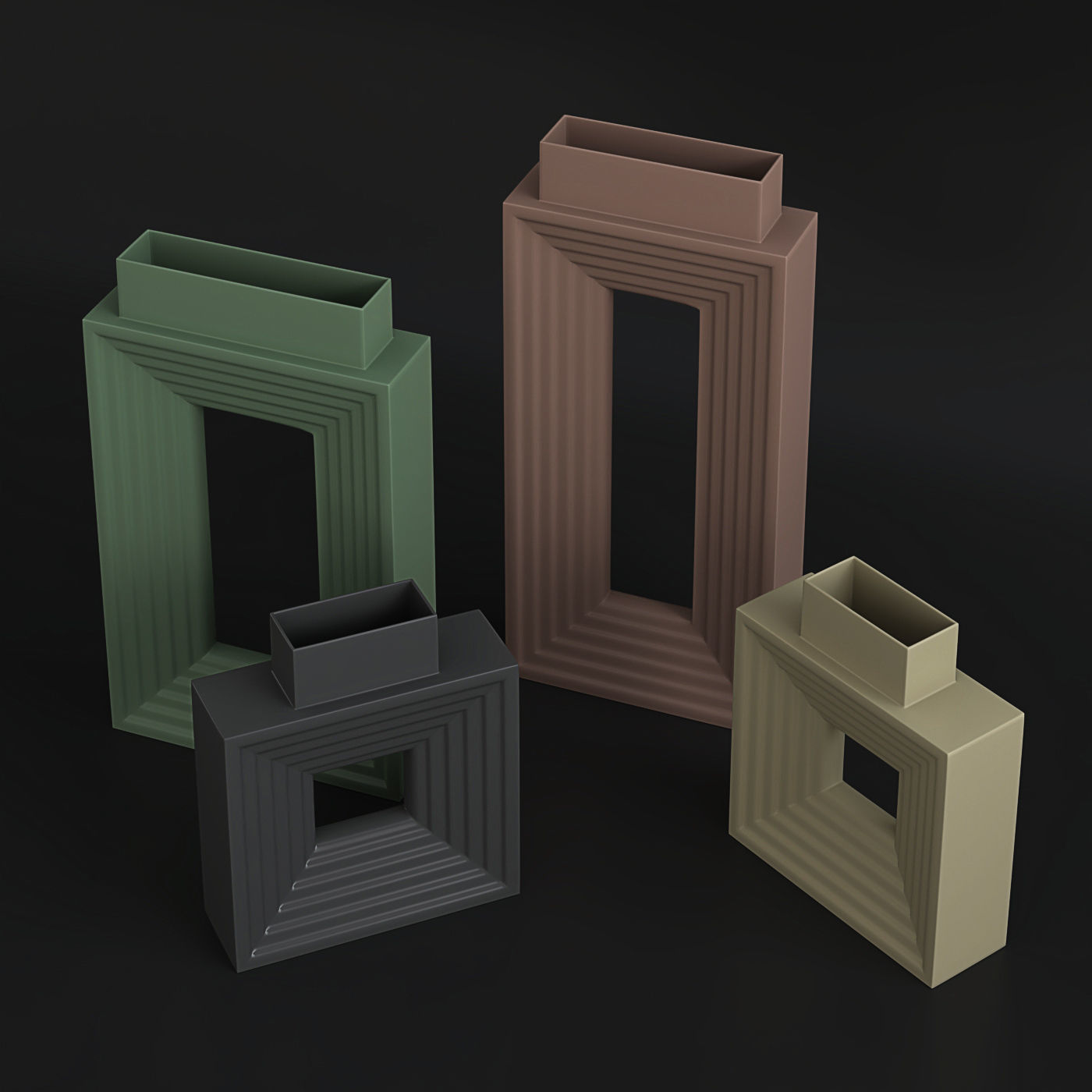 Vase 3D print model 3D model_5