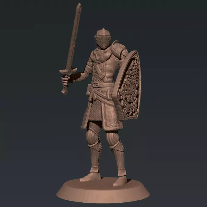 Elite Knight - Dark Souls - 3D Printable STL Model 3D print model_0