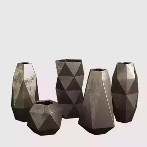 Geometric Patterns Vases 3D print model