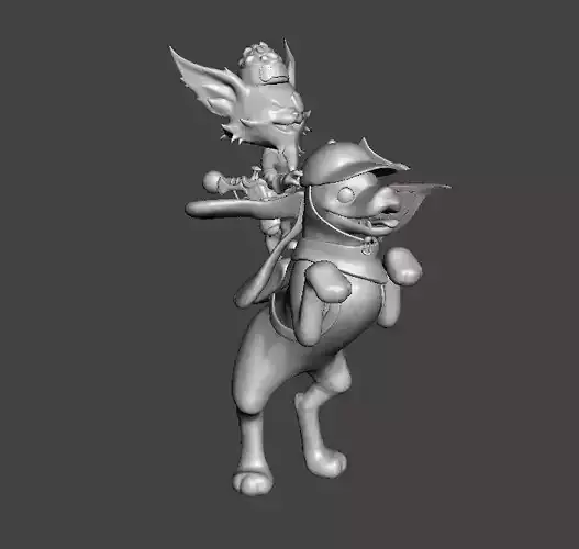 Kibble Head Kled 3D Model