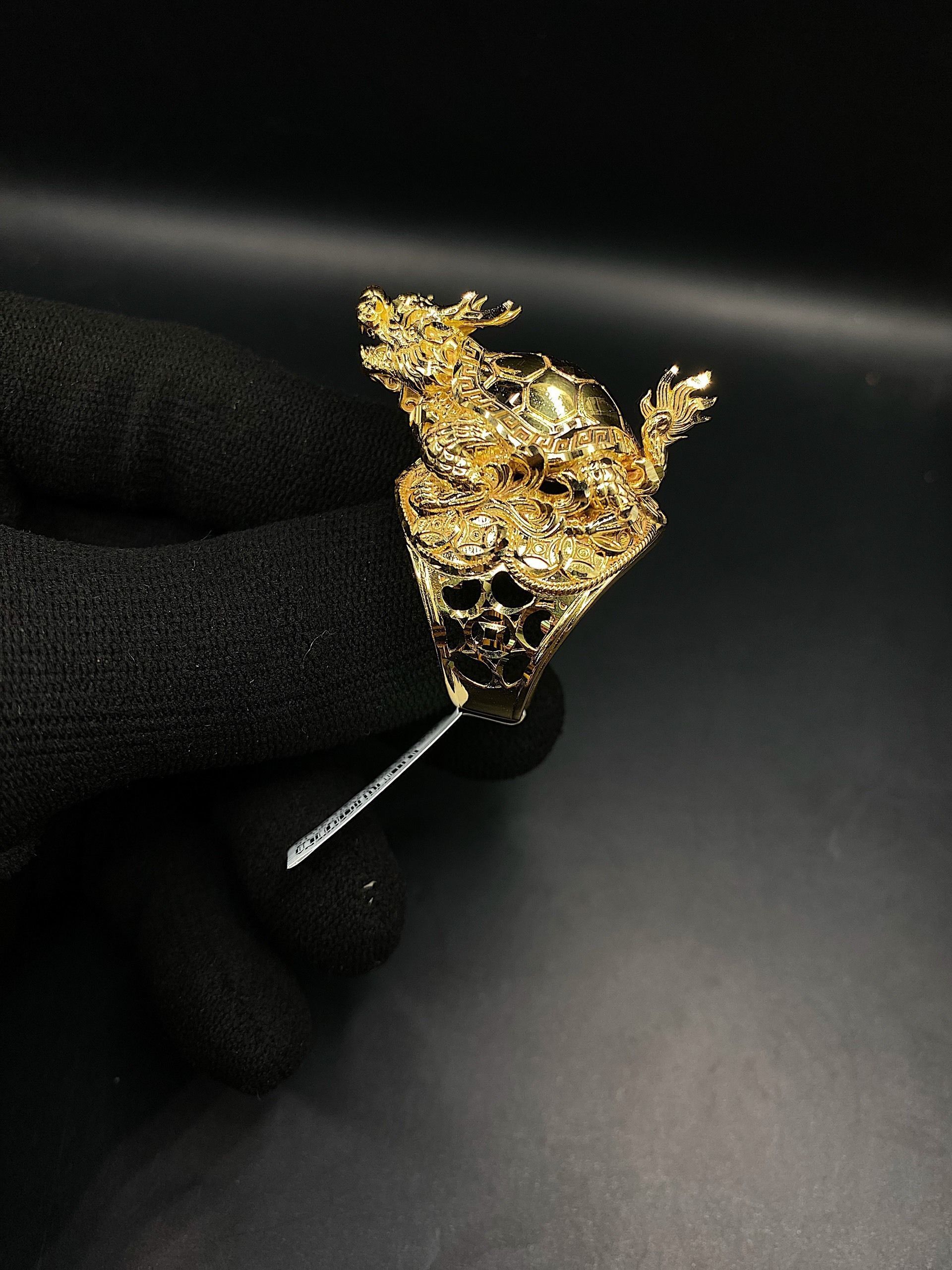 Dragon Turtle Ring 3D print model_9