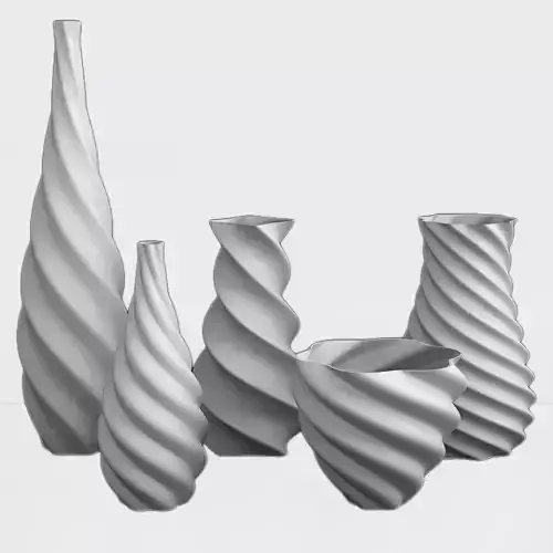 Twirl Vase 3D print model