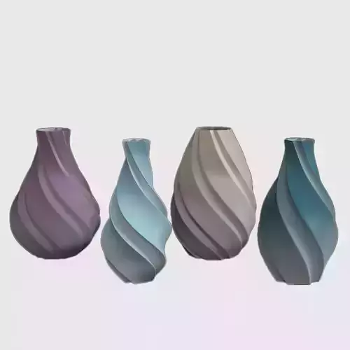 Twirl Vase 3D print model