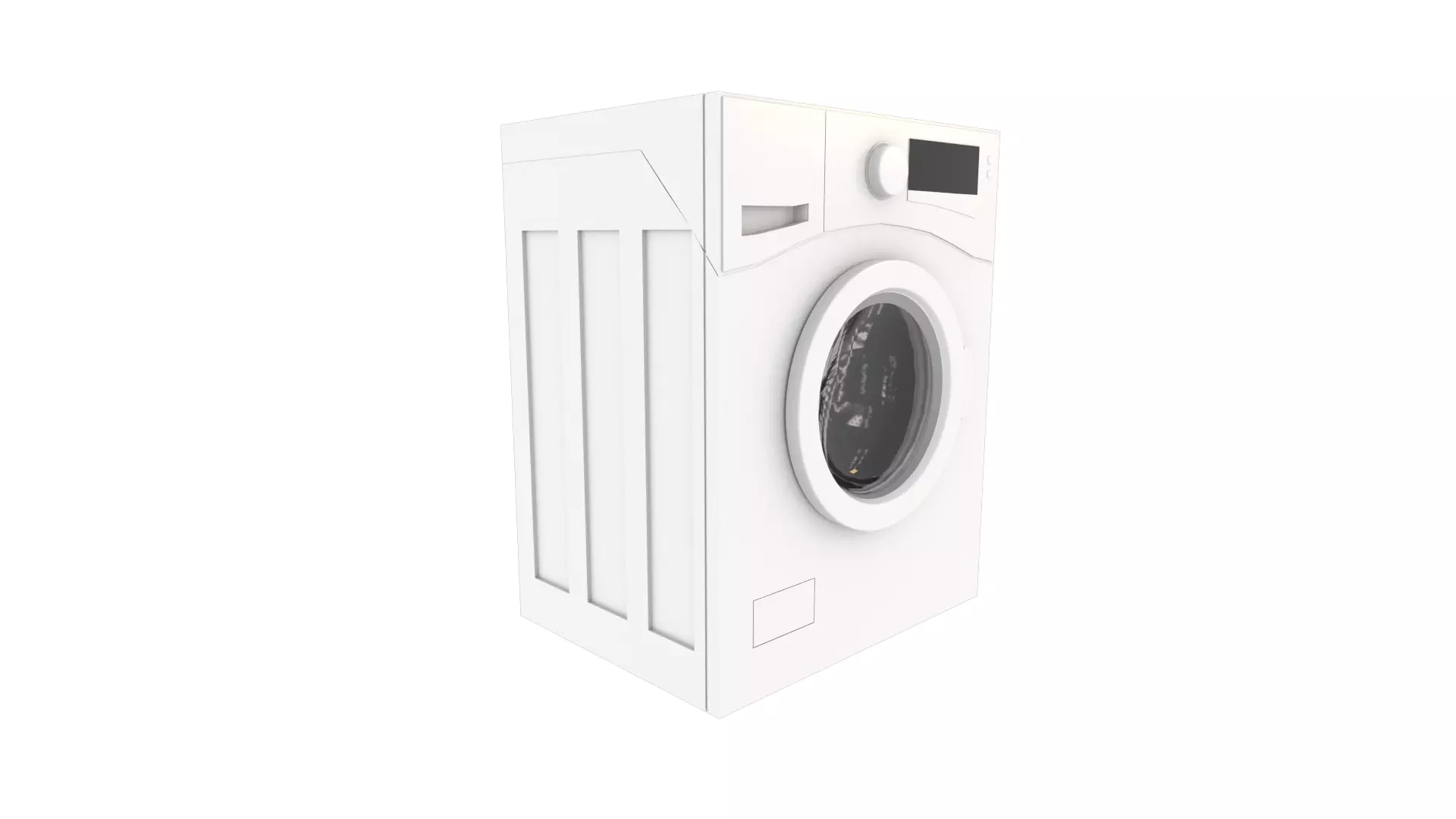 Washing machine Free low-poly 3D model