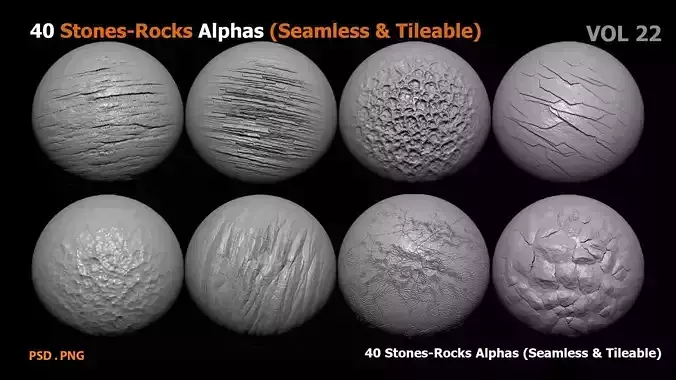 40 Stones Rocks Alphas