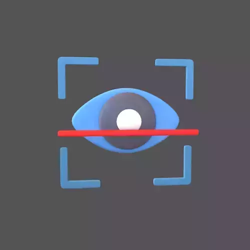 Eyes Recognition Scan Icon V1 002