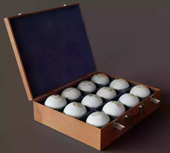 Red Cricket Ball Box Collection