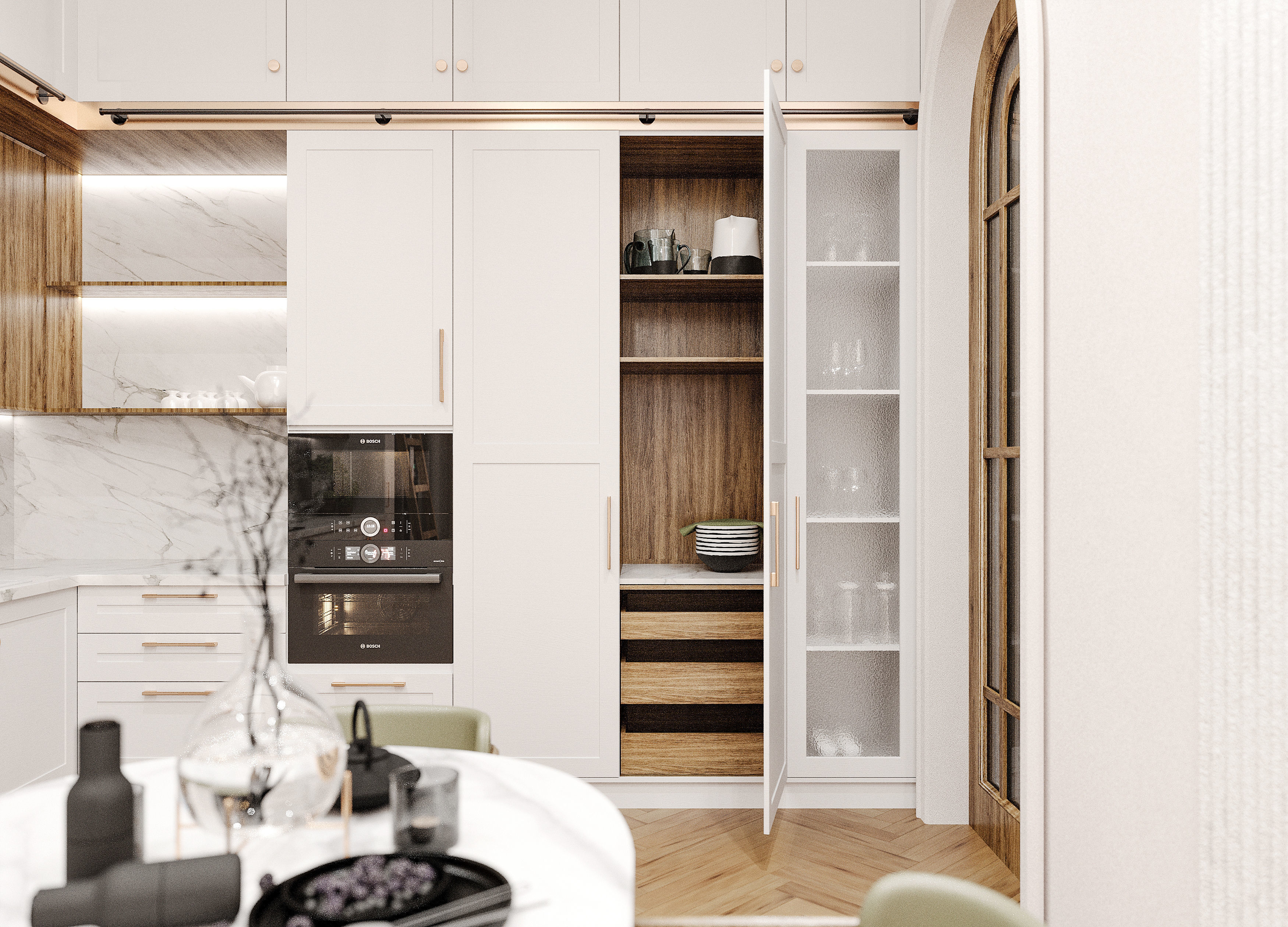 Kitchen set 3D model_5