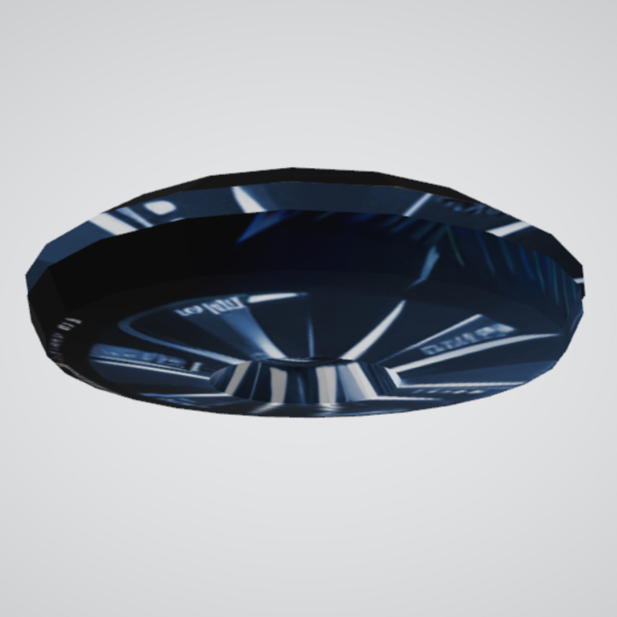 Flying Saucer UFO Ovni Spaceship Low-poly 3D model_3