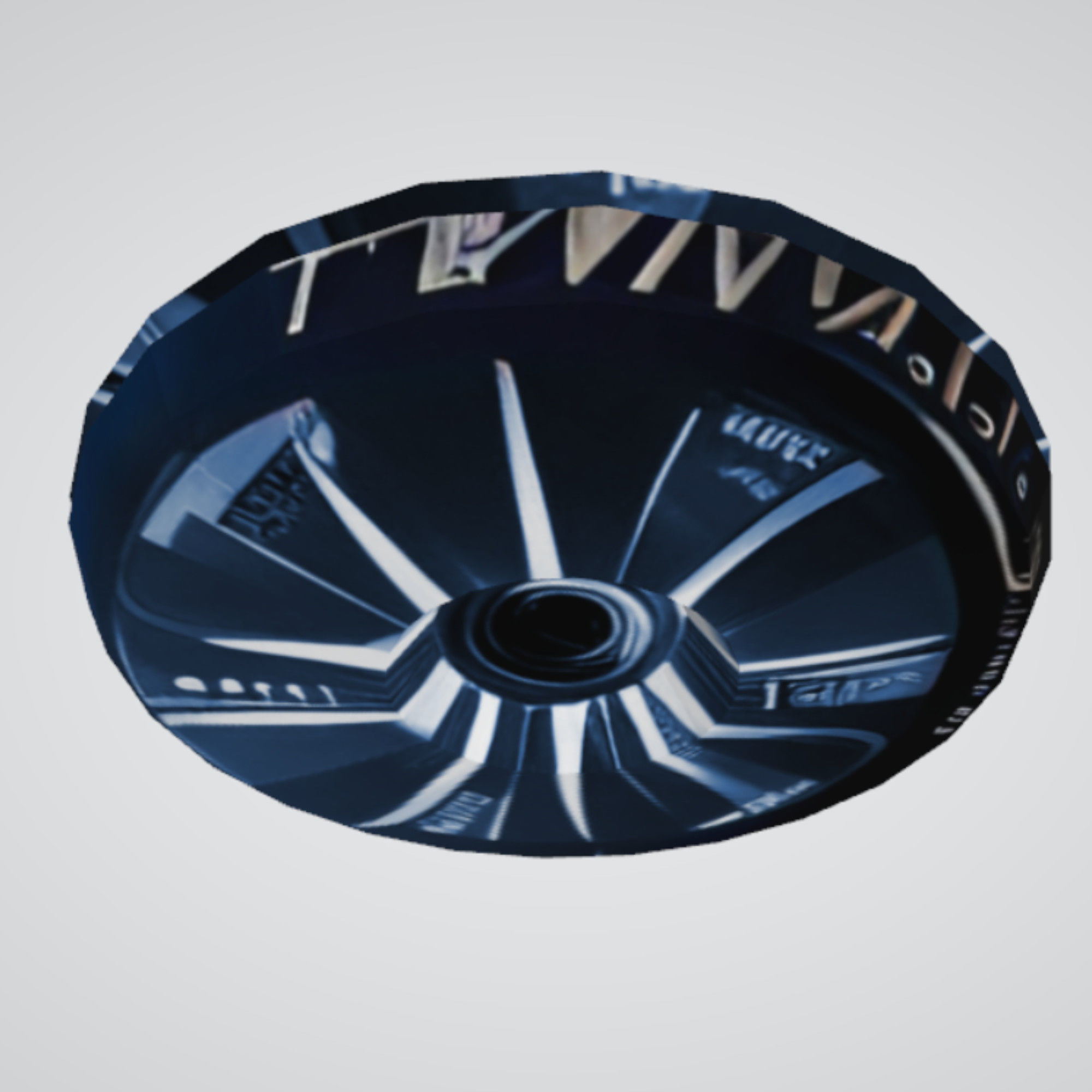 Flying Saucer UFO Ovni Spaceship Low-poly 3D model_6