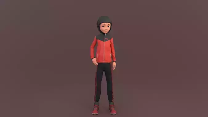 Cartoon Boy Rigged
