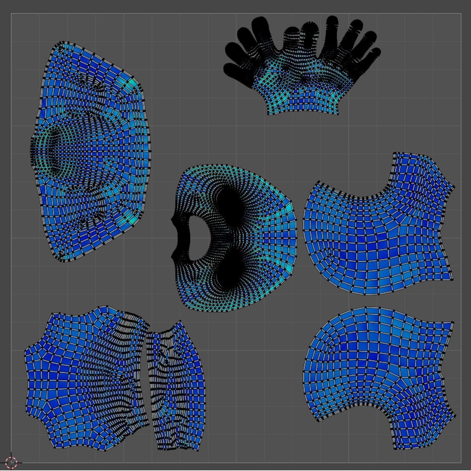 Ninja Color Pack Low-poly 3D model_22