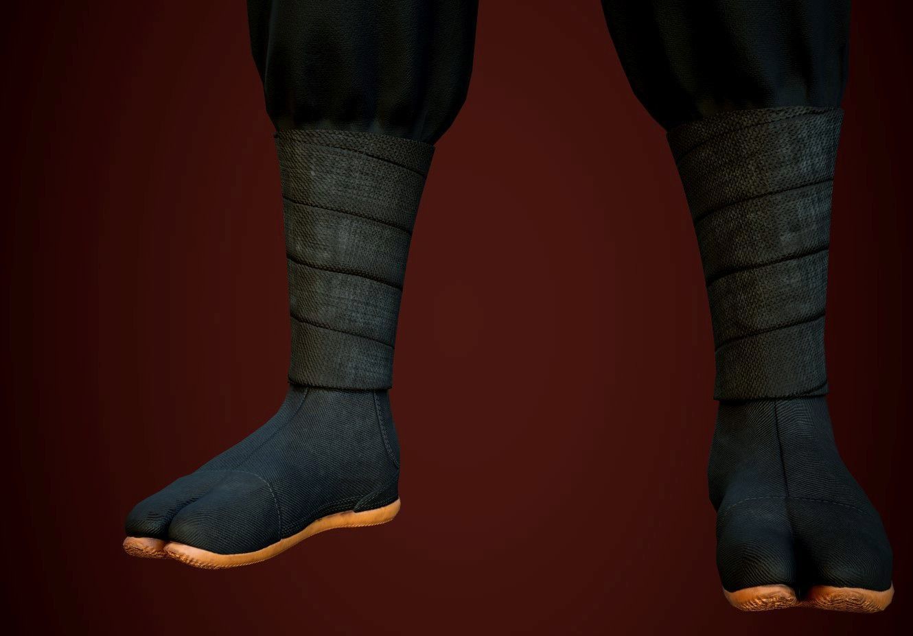 Ninja Color Pack Low-poly 3D model_12