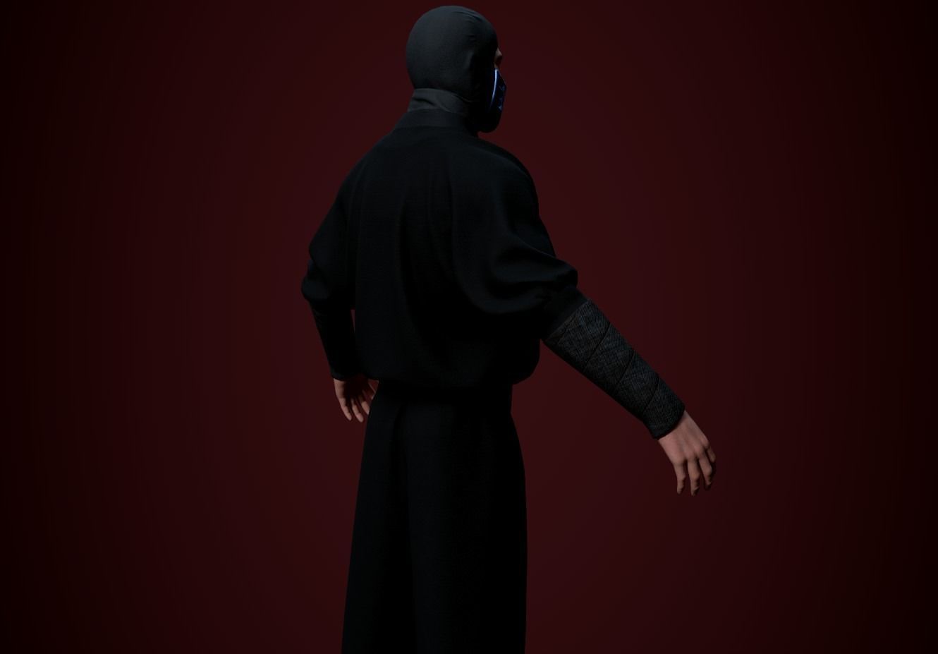 Ninja Color Pack Low-poly 3D model_13