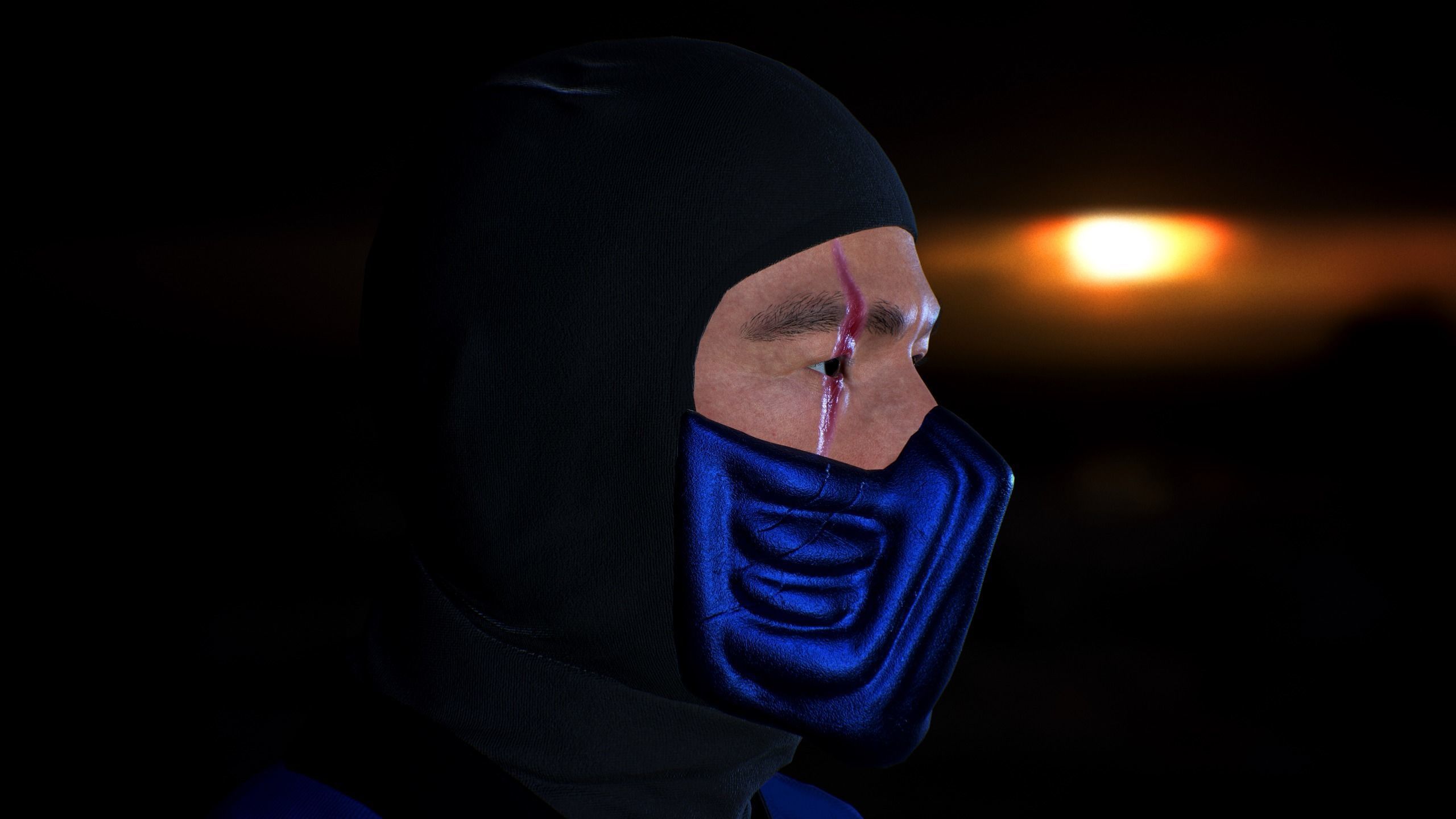 Ninja Color Pack Low-poly 3D model_9