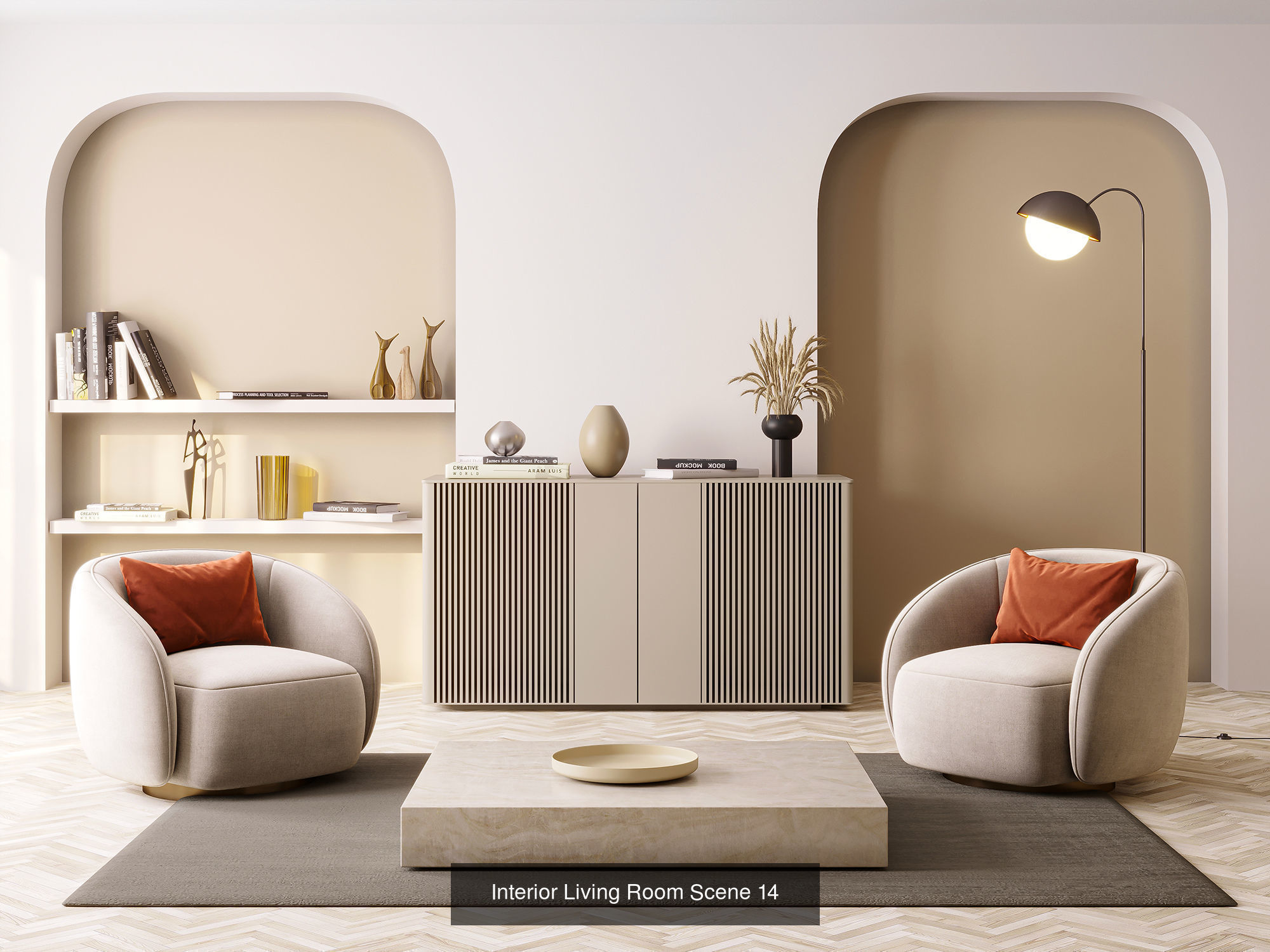 5 Interior living room scene collection Vol 2 _6