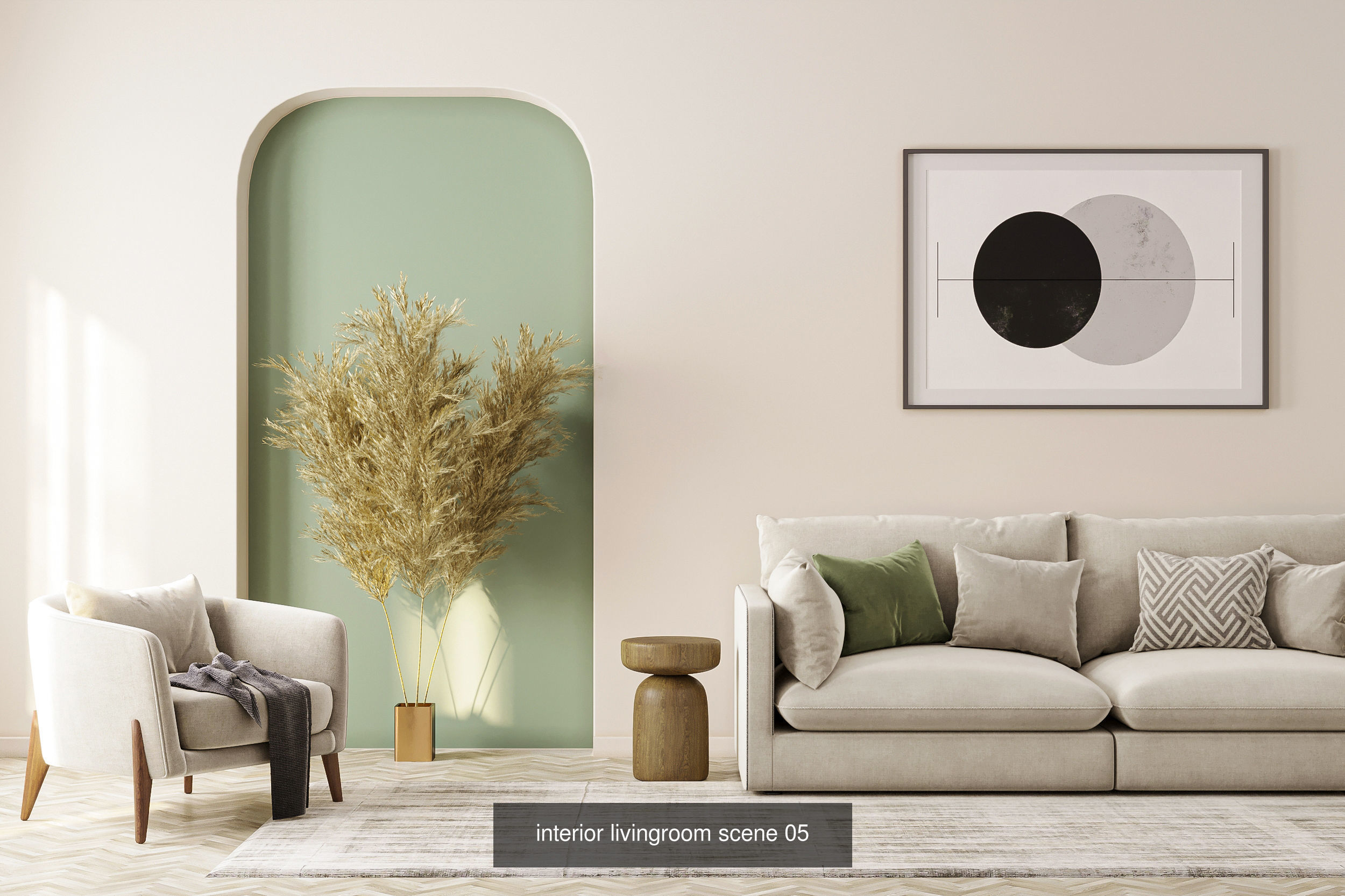 5 Interior living room scene collection Vol 2 _2