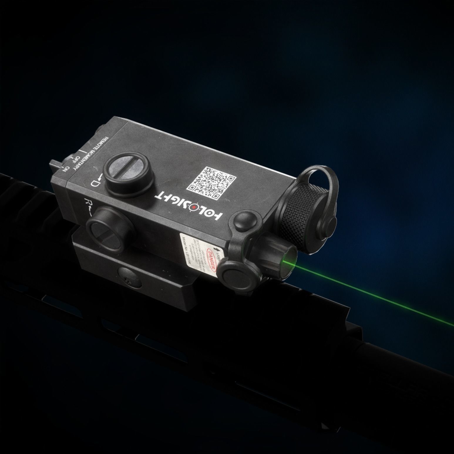 Holosight Aim Laser Sight Low-poly 3D model_4