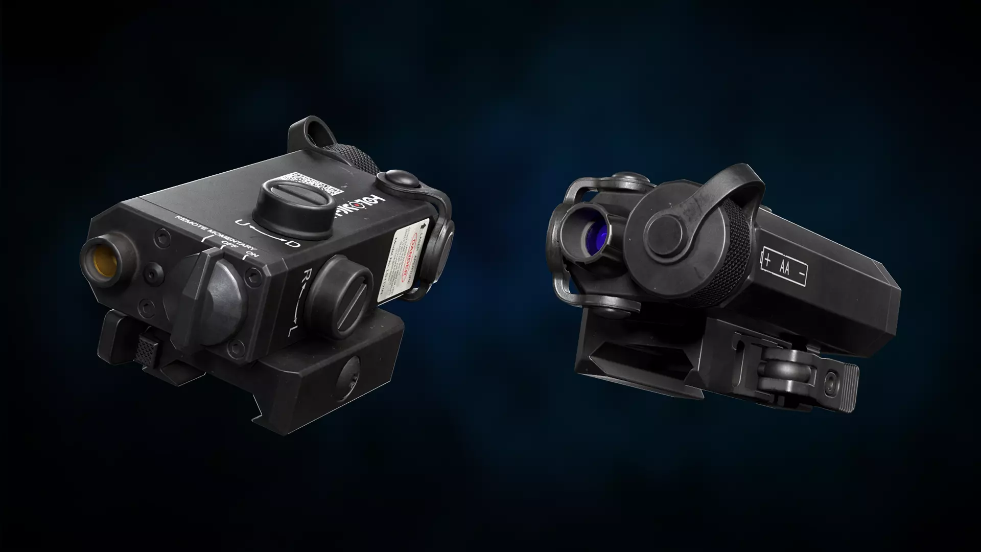 Holosight Aim Laser Sight Low-poly 3D model_0