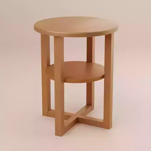Side Table Circular 3D model