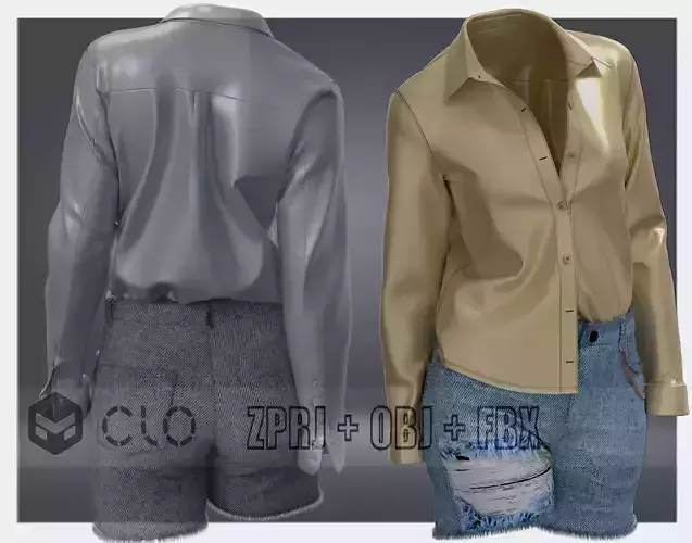 Female Outfit 3D model