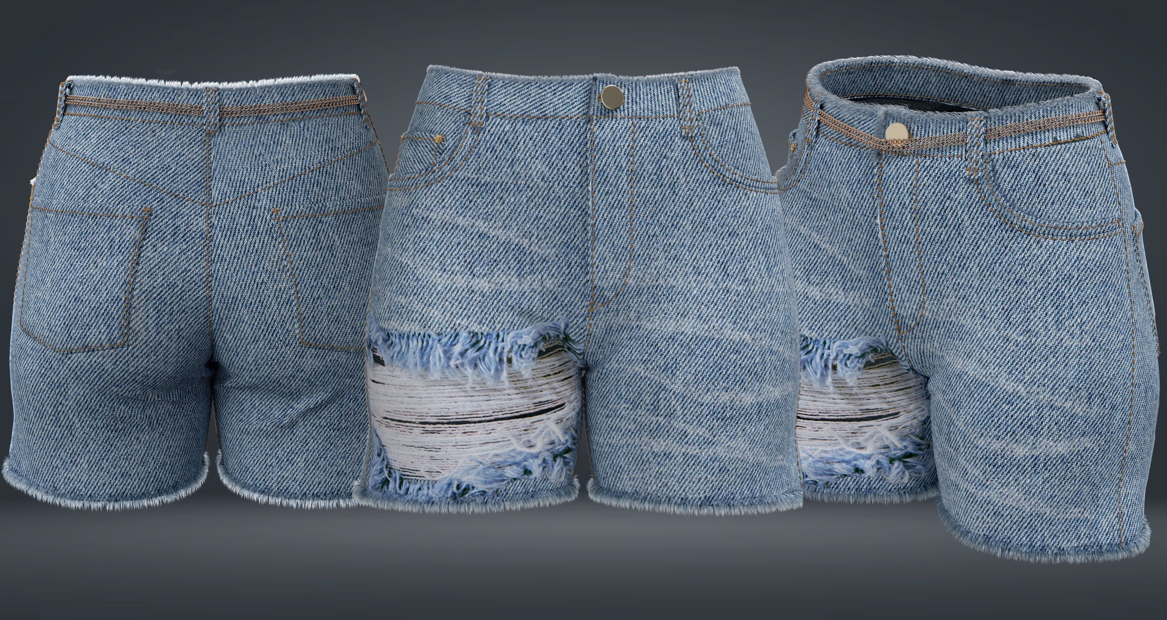 Female Outfit 3D model_6