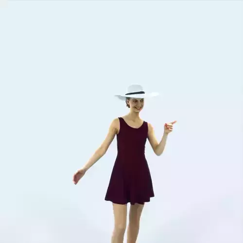 Aspiration 13H pointing Couple Pointing walking Hat Casual Woman