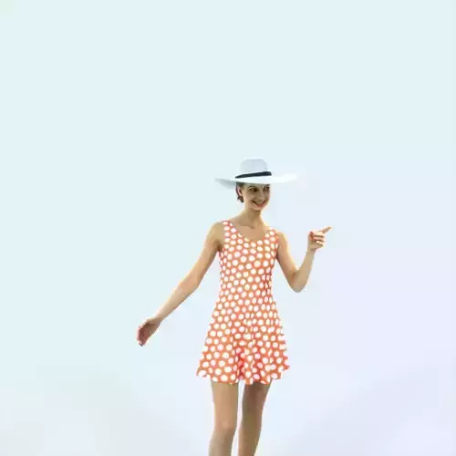 Aspiration 13A pointing Hat Couple Pointing walking Casual Woman