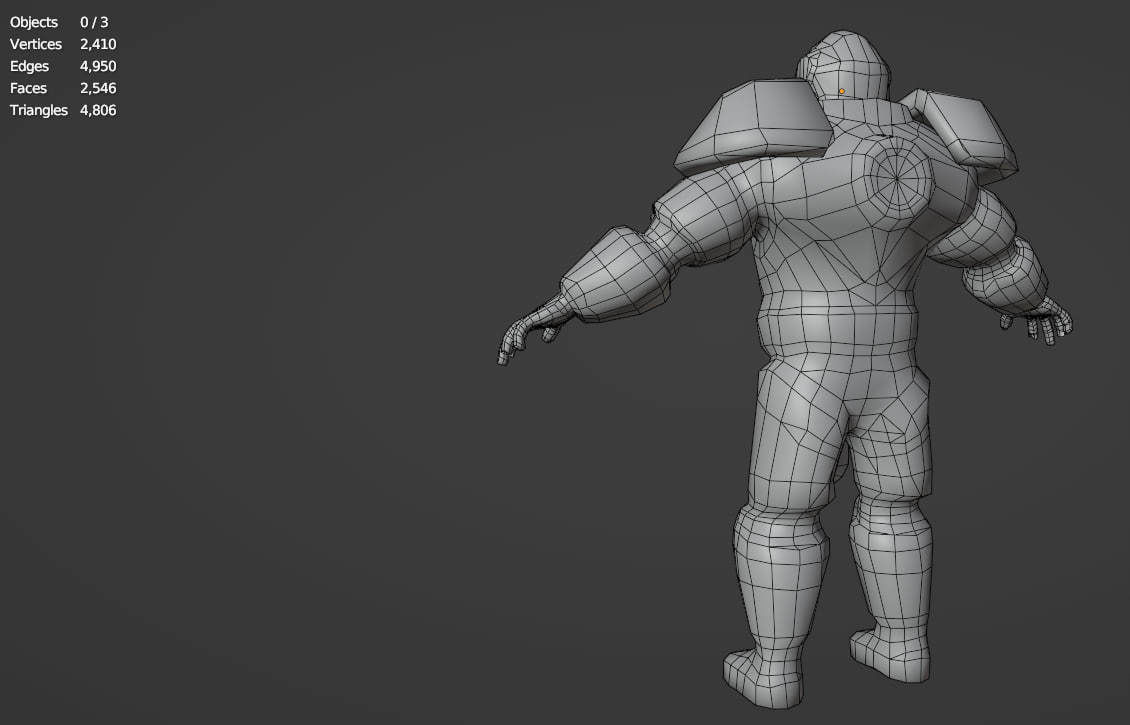 Futuristic hitman hunter assassin cyborg killer Sci-fi Low-poly 3D model_16