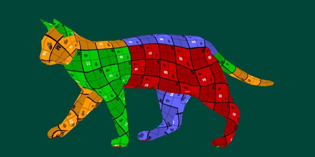 Ginger Cat Low-poly 3D model_9