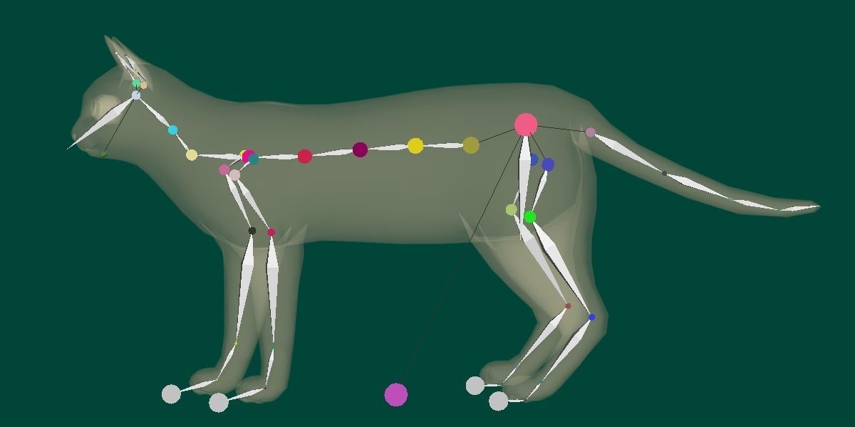 Ginger Cat Low-poly 3D model_2