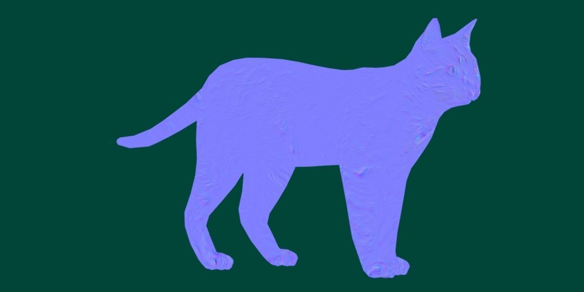 Ginger Cat Low-poly 3D model_5