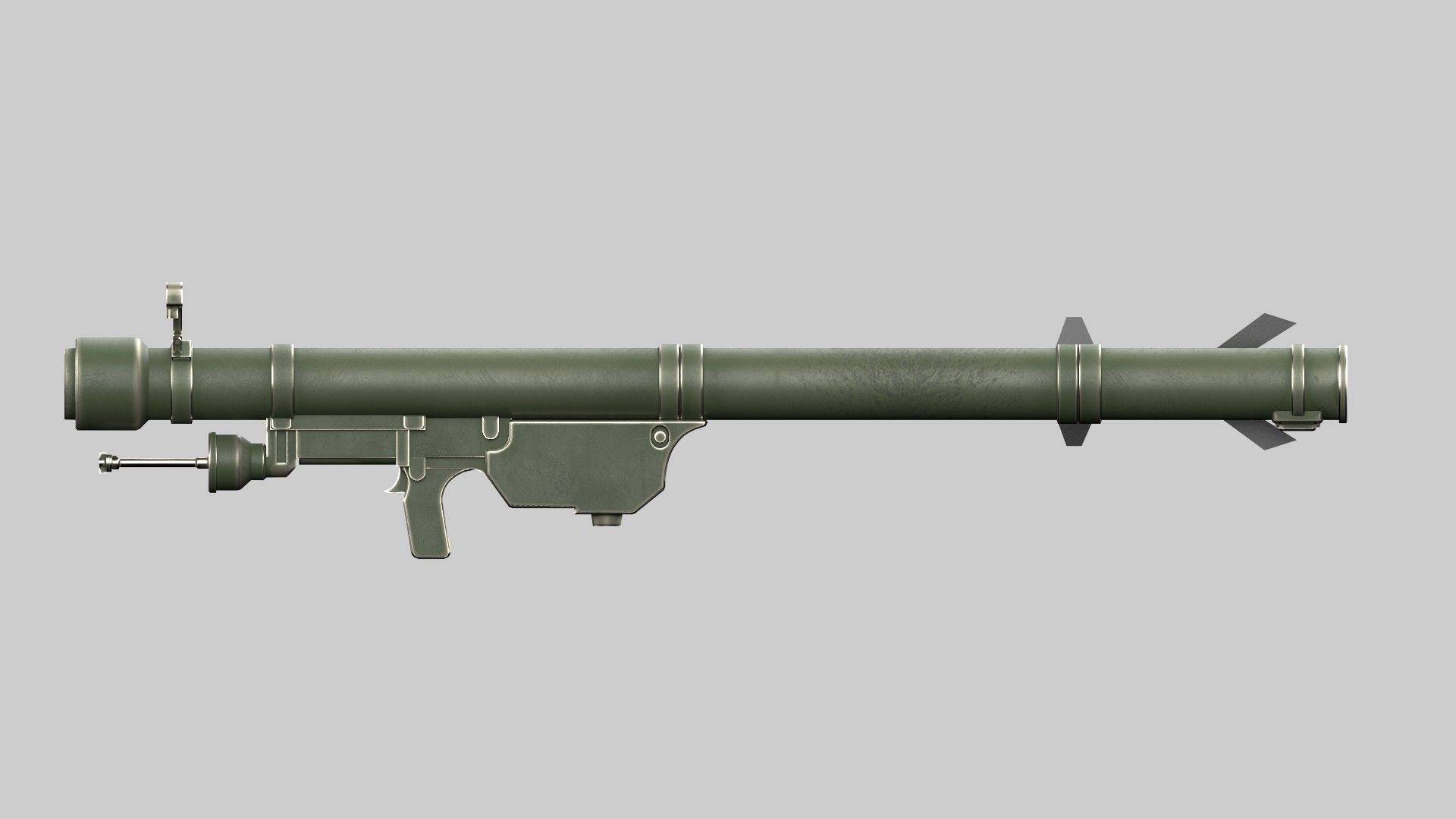 Missile Launcher Low-poly 3D model_3